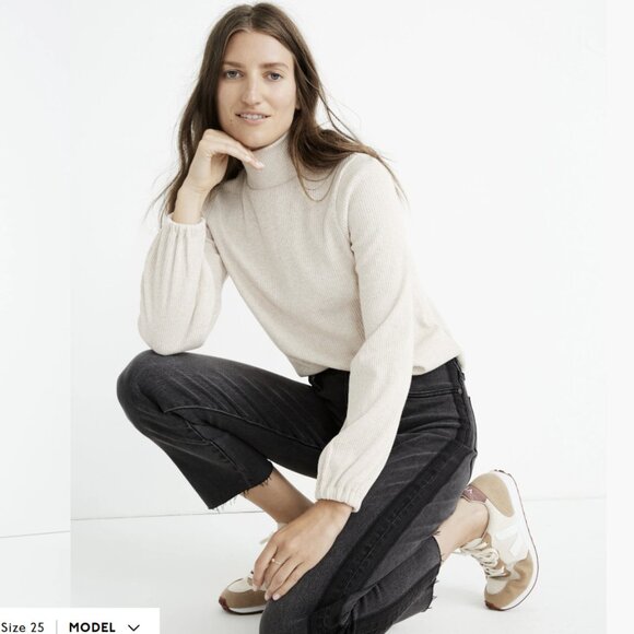 Madewell Classic Straight Jeans: Shadow Stripe Edition Size 23 - Picture 2 of 12